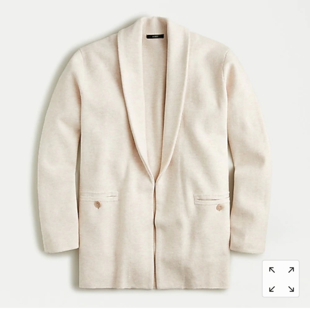 J.Crew Camille sweater-blazer with shawl collar